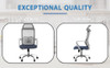 Home Office Gray Chair Ergonomic Desk Chair Mesh Computer Chair Lumbar Support