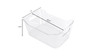 6 PCS Clear Plastic Storage Bin Container Set Pantry & Kitchen Fridge Organizer