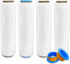 18" x 1500' 80 Ga 4 Rolls Pallet Wrap Non Stretch Film Hand Shrink Wrap 1500FT