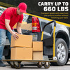 Folding Hand Truck Dolly Cart with Wheels Luggage Cart Trolley Moving 660 lbs