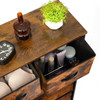Rustic Farmhouse 9 Drawer Bedroom Dresser MDF Storage Chest Cabinet