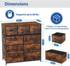 Rustic Farmhouse 9 Drawer Bedroom Dresser MDF Storage Chest Cabinet
