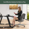 44" Gaming Desk PC Computer Table Office Home Ergonomic Z Shaped Table w/ Hook