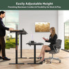 Home Office Height Adjustable Standing Desk Computer Desk Black