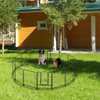 Dog Playpen 16 Panels Pet Fence Metal 24" Exercise Pen Puppy Playpen Out/Indoor