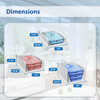 12 Packs Storage Box Set for Basket Organizer Bins Set for Closet
