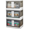 3/6 Stackable Storage Bins Closet Organizer Plastic Container Box with Wheels