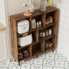 Solid 8 Cube Wooden Bookcase Storage Organizer Office Shelving Bookshelf