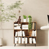 Solid 8 Cube Wooden Bookcase Storage Organizer Office Shelving Bookshelf