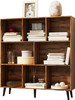 Solid 8 Cube Wooden Bookcase Storage Organizer Office Shelving Bookshelf
