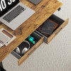 45" Office Electric Standing Desk with 2 Drawers Adjustable Height Desk