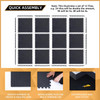 24pc Puzzle Exercise Mat w/ EVA Foam Interlocking Tiles 96 Sq Ft GYM Home
