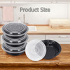 24 oz Disposable Plastic Round Microwavable BPA Free Food Container Lids