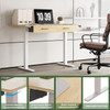 45" Office Electric Standing Desk with 2 Drawers Adjustable Height Desk Maple
