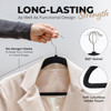 Velvet Clothing Hangers 100 Pack Black\Gray\Ivory Non-Slip