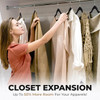 Velvet Clothing Hangers 200 Pack Black\Gray\Ivory Non-Slip