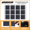 24pc Puzzle Exercise Mat w/ EVA Foam Interlocking Tiles GYM Home