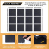 24pc Puzzle Exercise Mat w/ EVA Foam Interlocking Tiles GYM Home