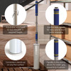Stretch Film Dispenser Pole Holder Fits Rolls 2" to 3" Diameter Cores & Lengths from 12" to 24"