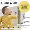 20 Pack 1/2 to 1 1/2 inch Soft Close Hinges Kitchen Cabinet Doors Self Closing Stainless Steel Satin Nickel