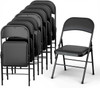 Leather Folding Chair Padded Folding Chairs Sturdy Metal Foldable Chair Outdoor