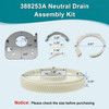 Drain Kit Compatible with Whirlpool Maytag 388253 388253A 285595 470802