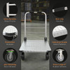Heavy Duty Flatbed Platform Cart Steel Utility Dolly 3000 lb Capacity Truck