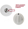 Dryer Timer Control Knob White Compatible with GE WE01X20374 PS8769912 AP5805160