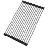 Over the Sink Multipurpose Roll-Up Dish Drying Rack Pan Bottle Food Drainer Mat