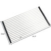 Over the Sink Multipurpose Roll-Up Dish Drying Rack Pan Bottle Food Drainer Mat