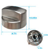 Sub-Zero Pro Ventilation Hood Knob Compatible with Wolf Ventilation 811195