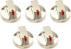 Range Burner Control Knob Compatible with SAMSUNG Range DG64-00473A ( 5 Pcs )