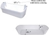 Lower Door Bin White Compatible with Frigidaire Refrigerator 240323001 ( 2 Pcs )