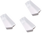 White Shelf Bin Compatible with Kenmore Whirlpool Refrigerator 2187172 ( 3 PC