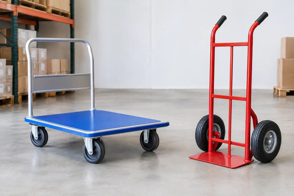 Platform Cart Versus Hand Truck for Your Load