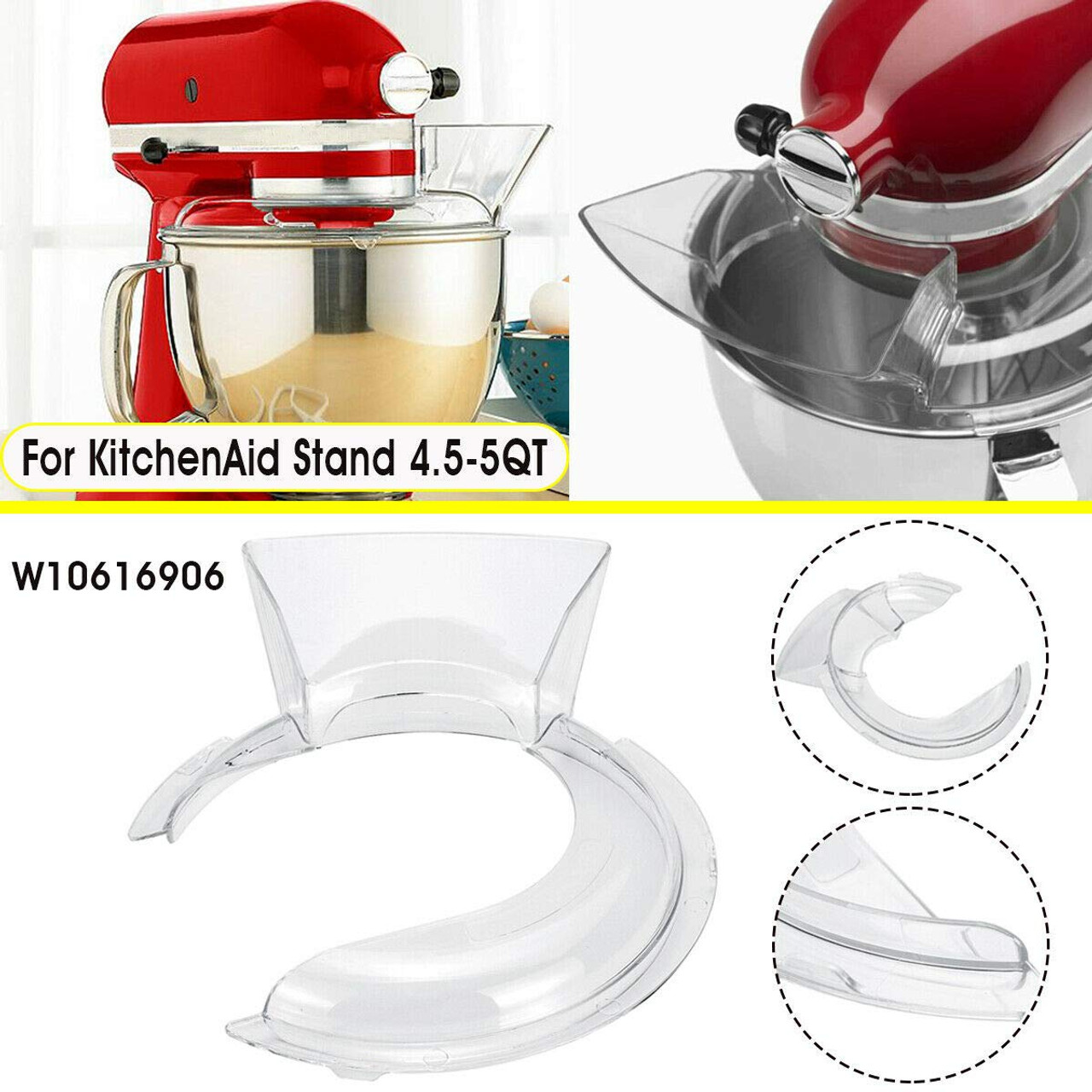Stand Mixer Rubber Foot, 5 Pack, for KitchenAid , AP4326634, PS1488432,  9709707 