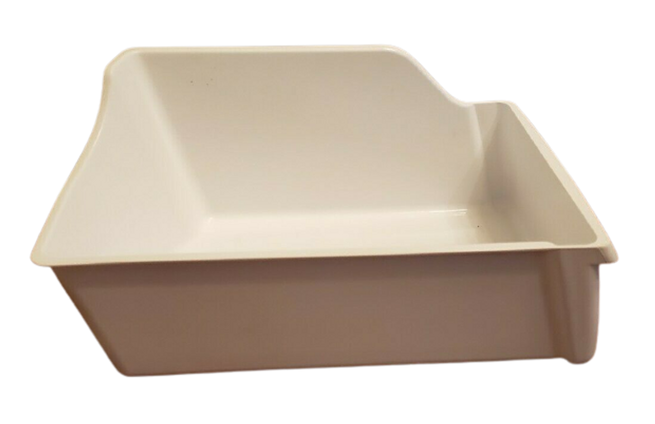 genuine frigidaire refrigerator ice maker cube bucket storage bin 240385201