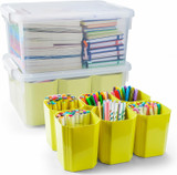 Storage Bins With Dividers: Organize Crafts and Small Parts