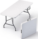 Gift Wrapping Station Setup With a Folding Table