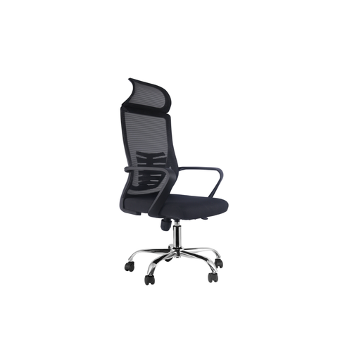 Home Office Black Chair Ergonomic Desk Chair Mesh Computer Chair Lumbar Support