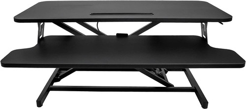 34 inches Standing Desk Riser with Deep Keyboard Tray Stand Up Desk Converter