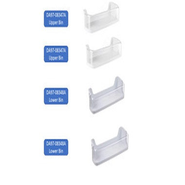Lower Upper Door Bin Compatible with Samsung Refrigerator DA97-08347A DA97-08348