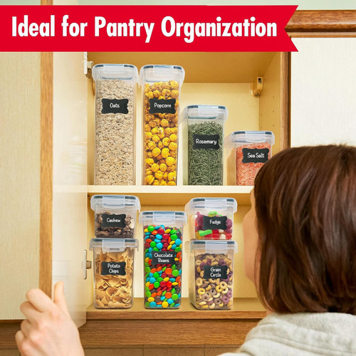 30 Pack Airtight Food Storage Containers for Kitchen Pantry Organization