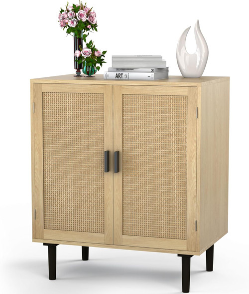Rattan Sideboard Buffet Storage Accent Cabinet Cupboard Kitchen Living Room