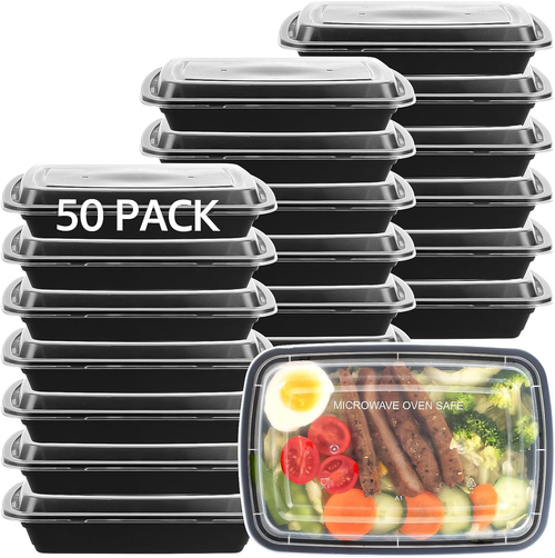 28 oz Food Storage Boxes Meal Containers BPA Free Microwavable Dishwasher Safe