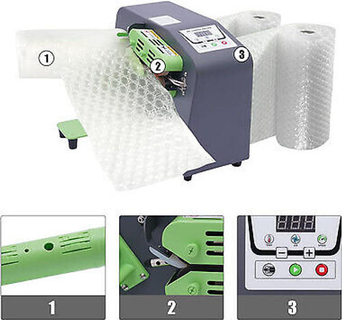 110V Air Pillow Maker - Air Cushion Bubble Packaging Machine for Shipping