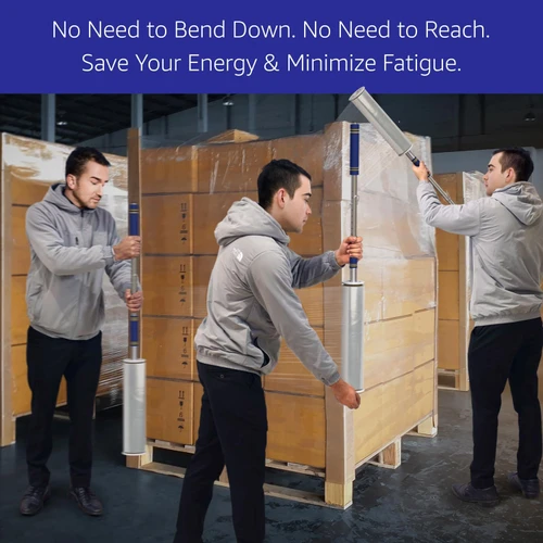 Stretch Film Dispenser Pole Holder Fits Rolls 2" to 3" Diameter Cores & Lengths from 12" to 24"