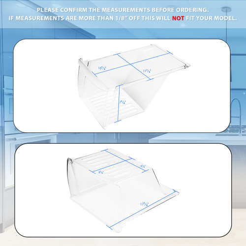 Crisper Drawer Compatible with Frigidaire Refrigerator 240337103 PS429854