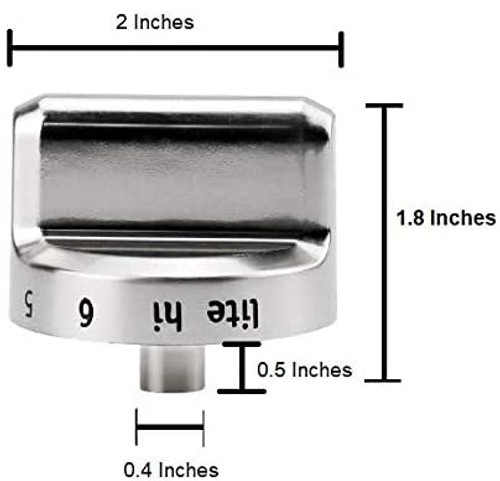 5304502763 ( Plastic ) Surface Burner Knob Compatible with Frigidaire Range