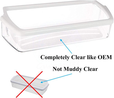 Door Shelf Bin Compatible with Whirlpool Refrigerator W10321304 ( 2 PCs )